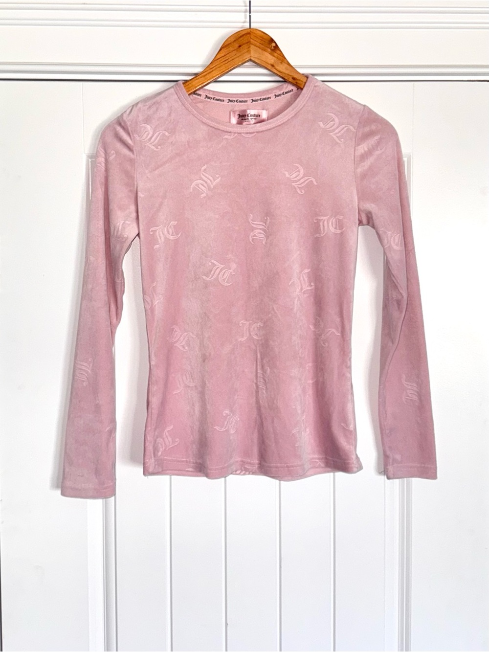 Juicy Couture Light Pink Velvet Sleep Top